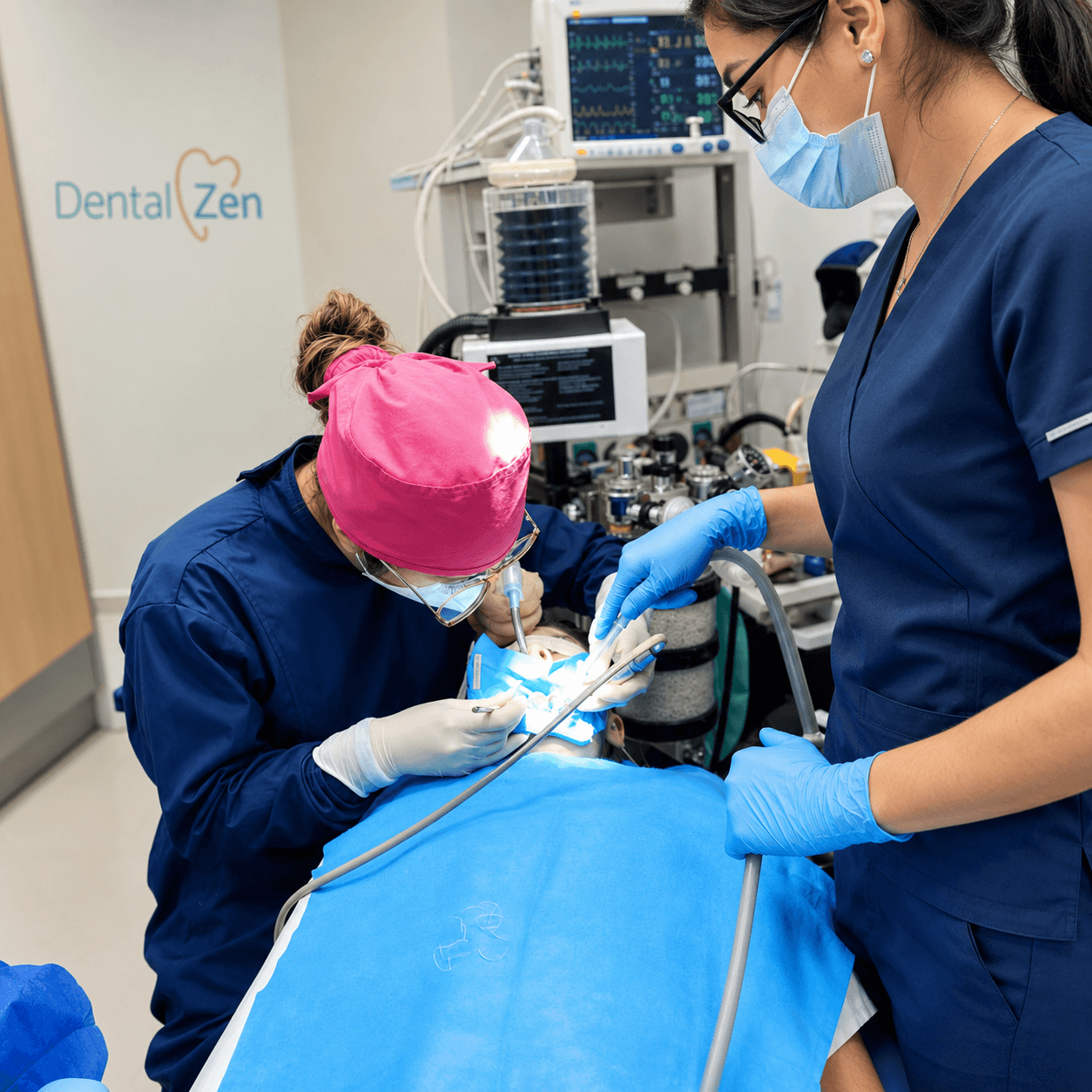 Procedimiento con anestesia general en DentalZen